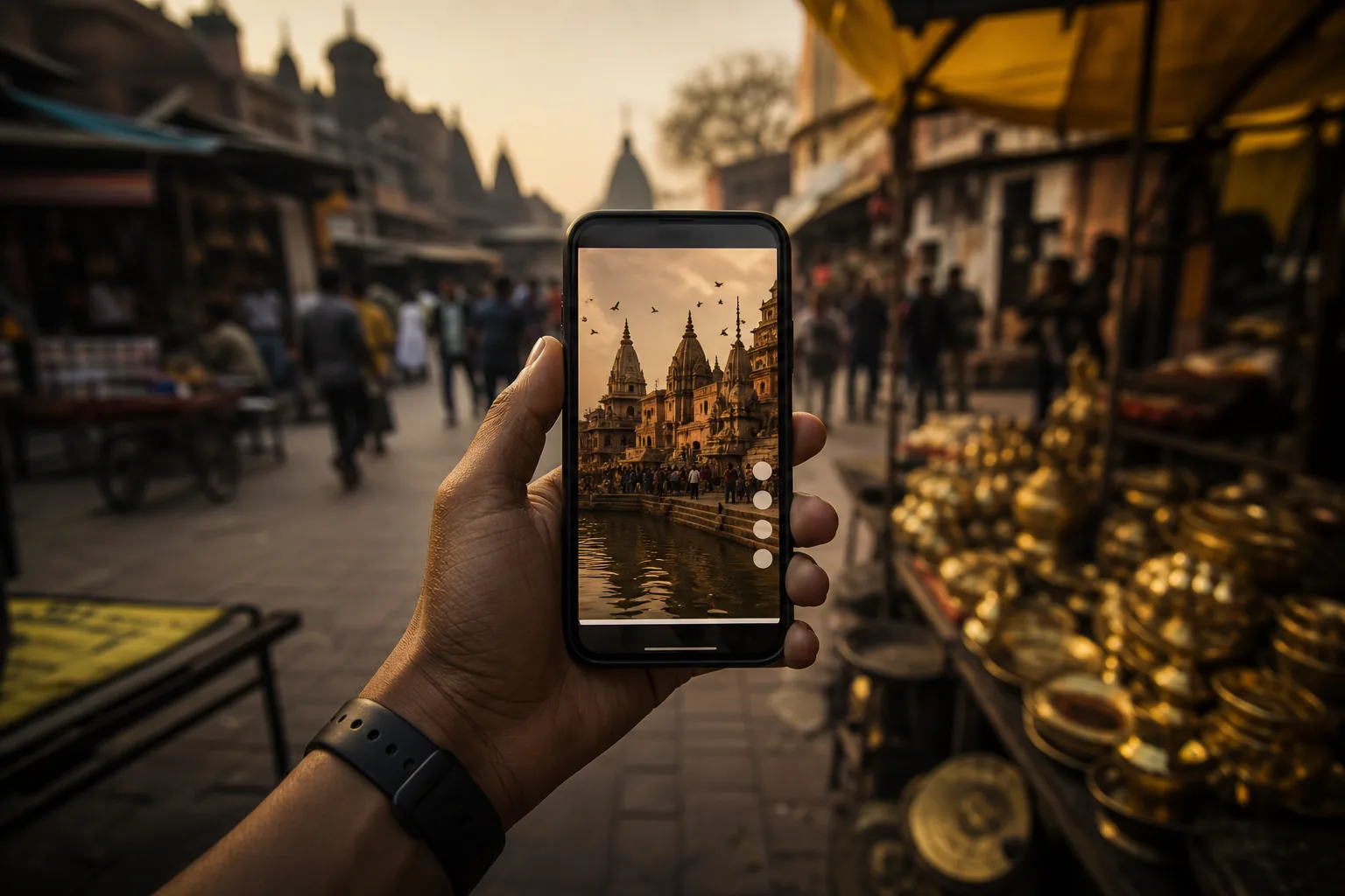 Varanasi business owners using Instagram and Facebook for local marketing
