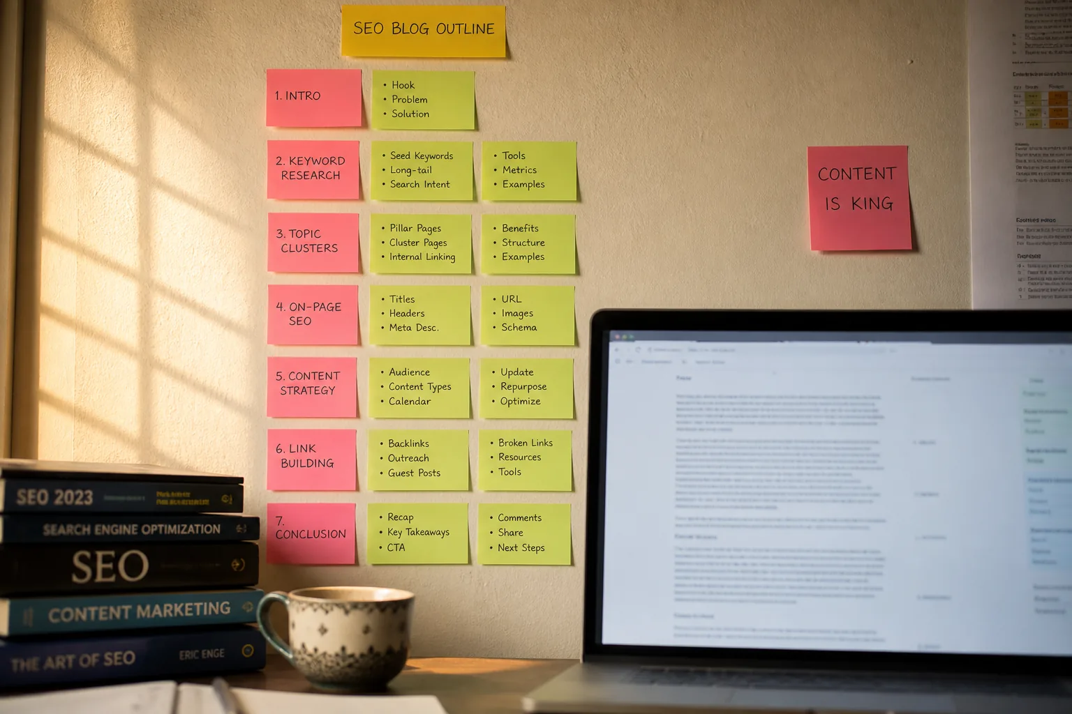 Content Writing process at SAM Media Agency Varanasi