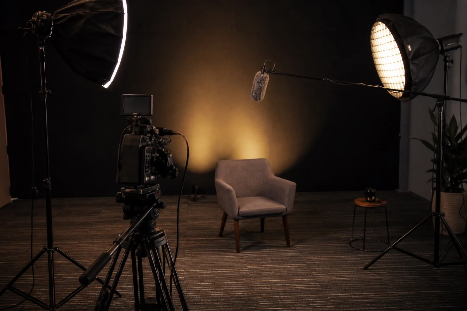 Video production studio at SAM Media